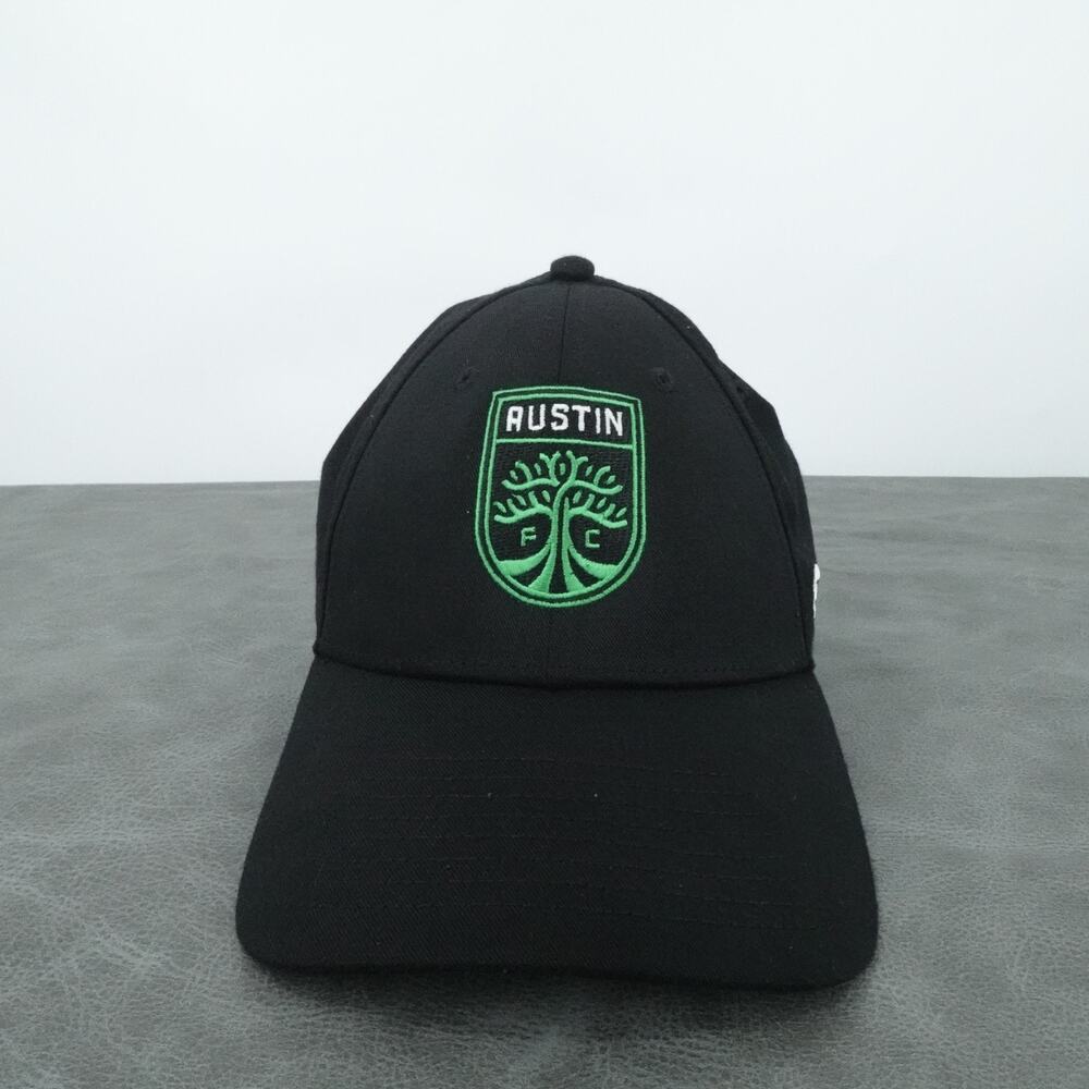 Austin FC Fanatics Black Green Logo Adjustable Hat MLS Soccer‎ Cap
